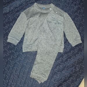 Gray Knit Baby Set